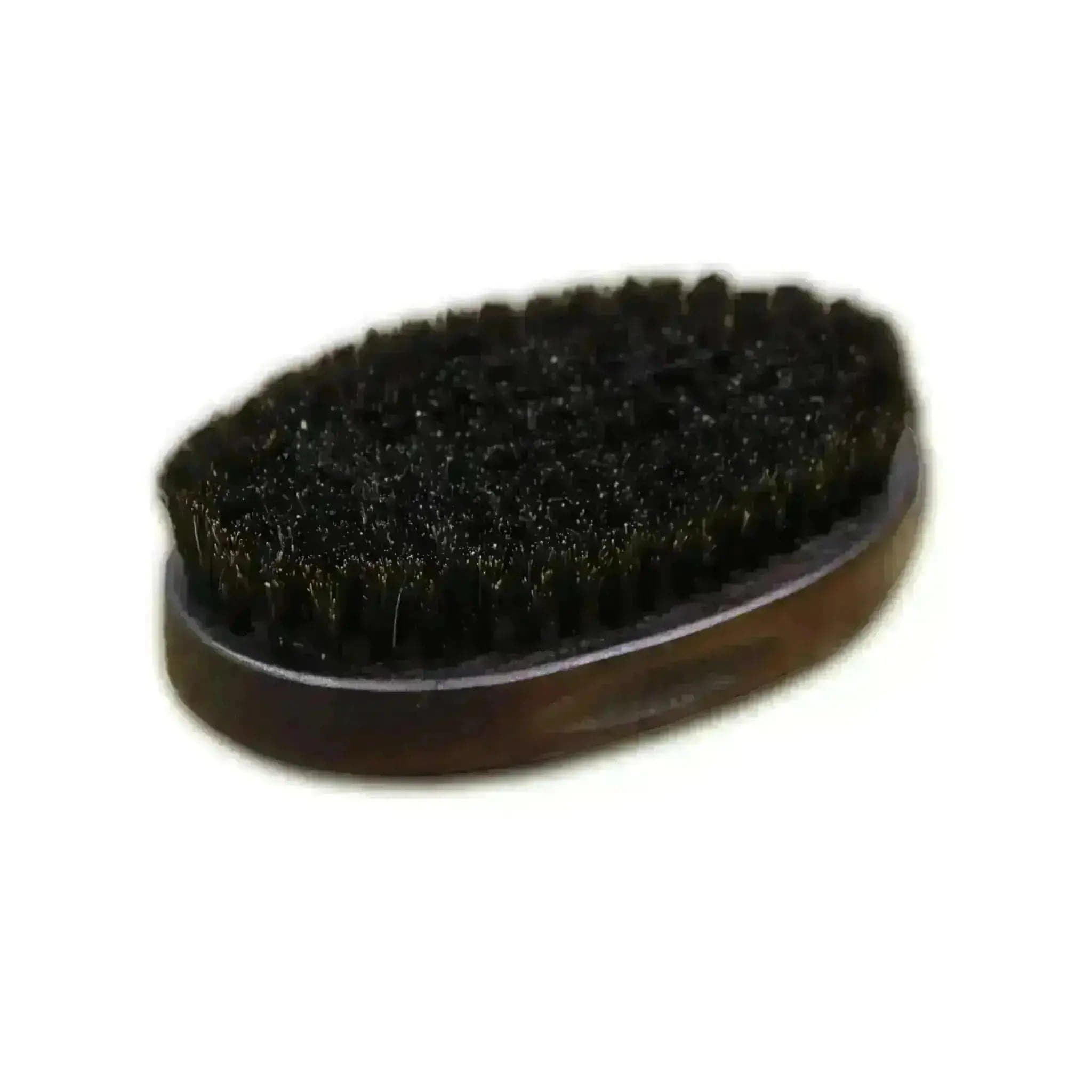 a close up of a hair brush on a white background
