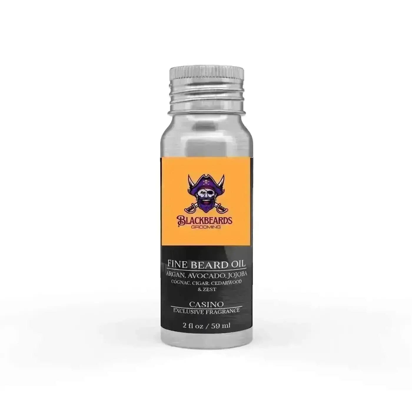 a bottle of beard oil on a white background