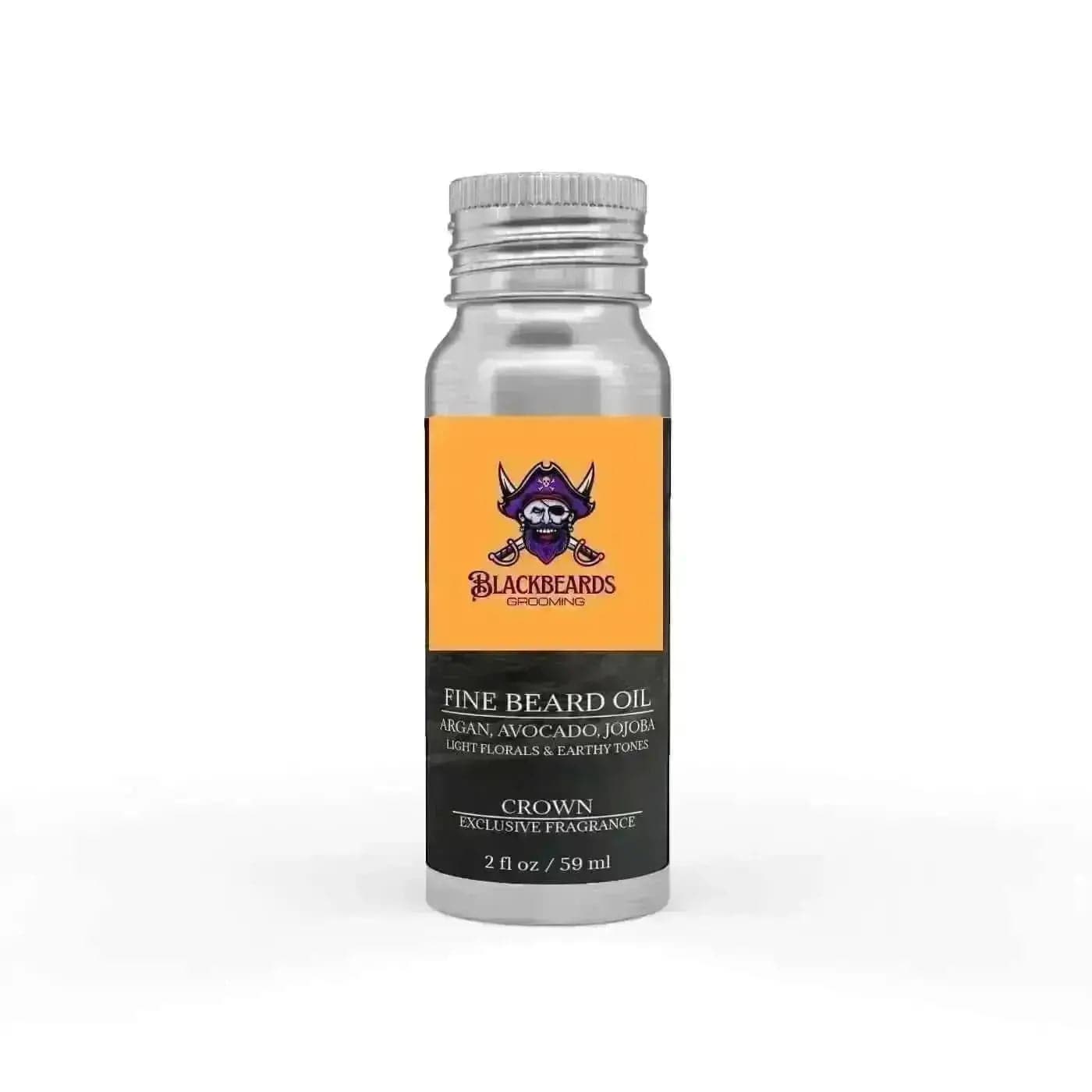 a bottle of beard oil on a white background